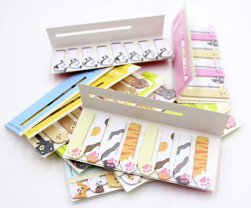 FMELAH Cute Animals DIY Sticker Bookmarks Memo Pad Sticky Notepaper Sticky Notes Page Flags Self-Stick Tab Bookmark Marker Pad Cartoon Office School Supplies - Image 4